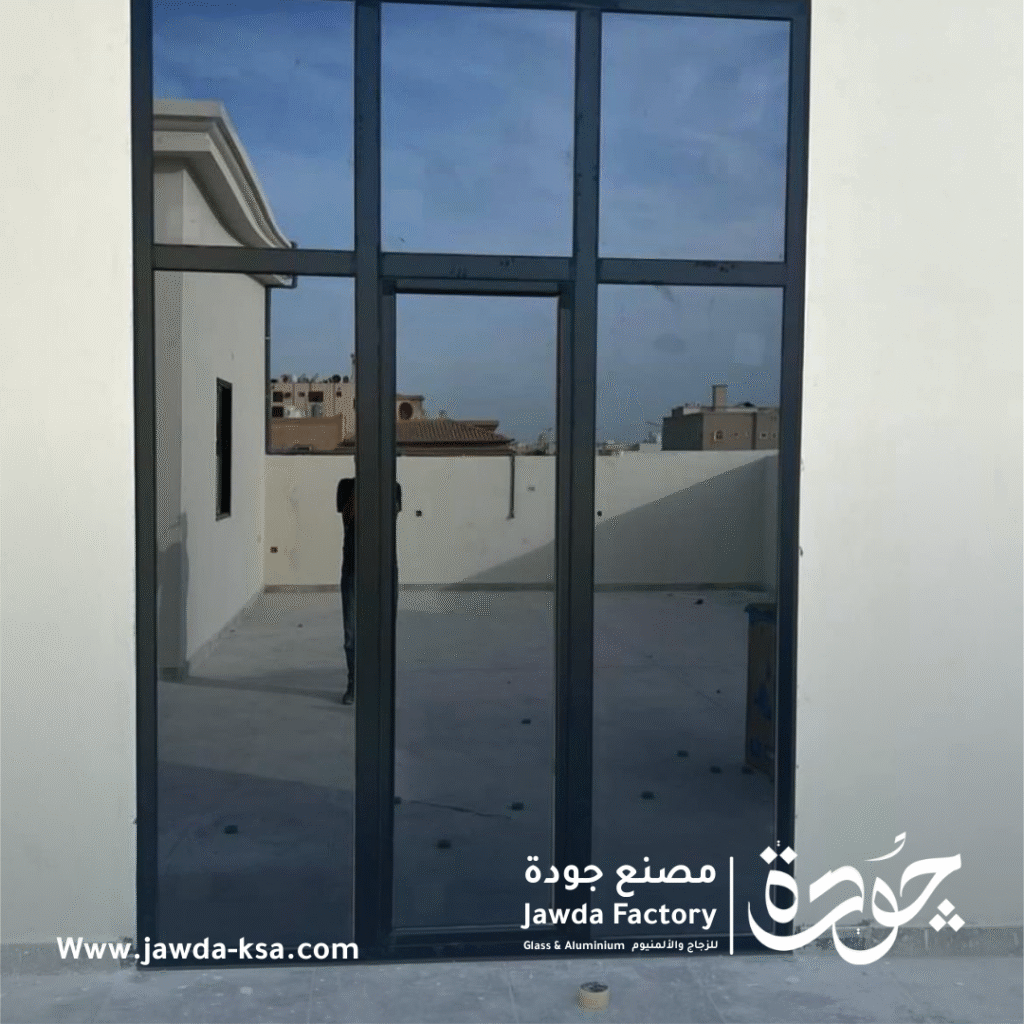 أبواب ألمنيوم مصنع جودة للزجاج والألمنيوم - أبواب ألمنيوم
